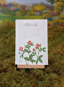 2024 Plantable Wildflower Calendar