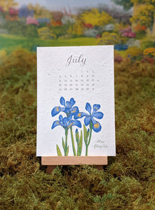 2024 Plantable Wildflower Calendar