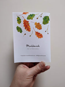 Oak Birthday Card Printable