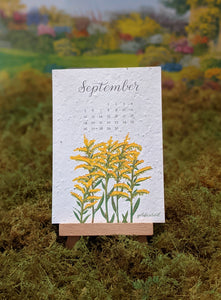 2023 Plantable Wildflower Calendar